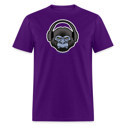 GORILLA HEADPHONES Unisex Classic T-Shirt - purple