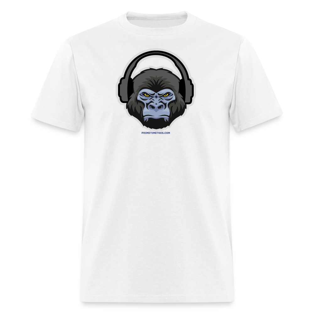 GORILLA HEADPHONES Unisex Classic T-Shirt - white