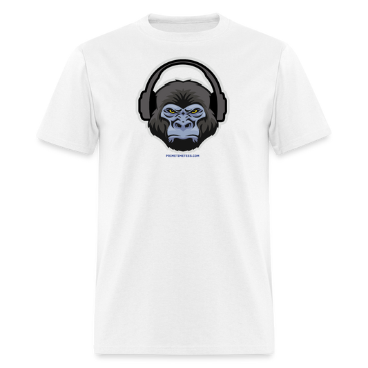 GORILLA HEADPHONES Unisex Classic T-Shirt - white