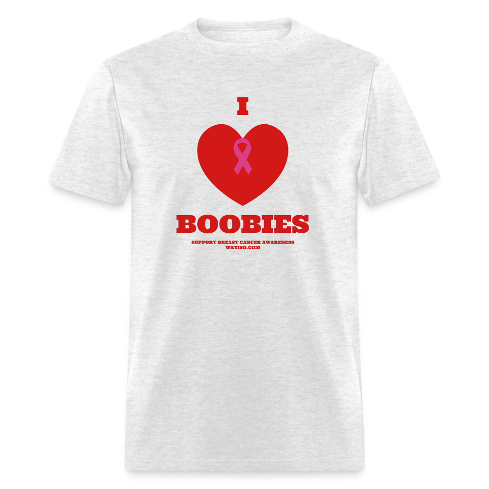 I HEART BOOBIES Unisex Classic T-Shirt - light heather gray