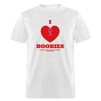 I HEART BOOBIES Unisex Classic T-Shirt - light heather gray