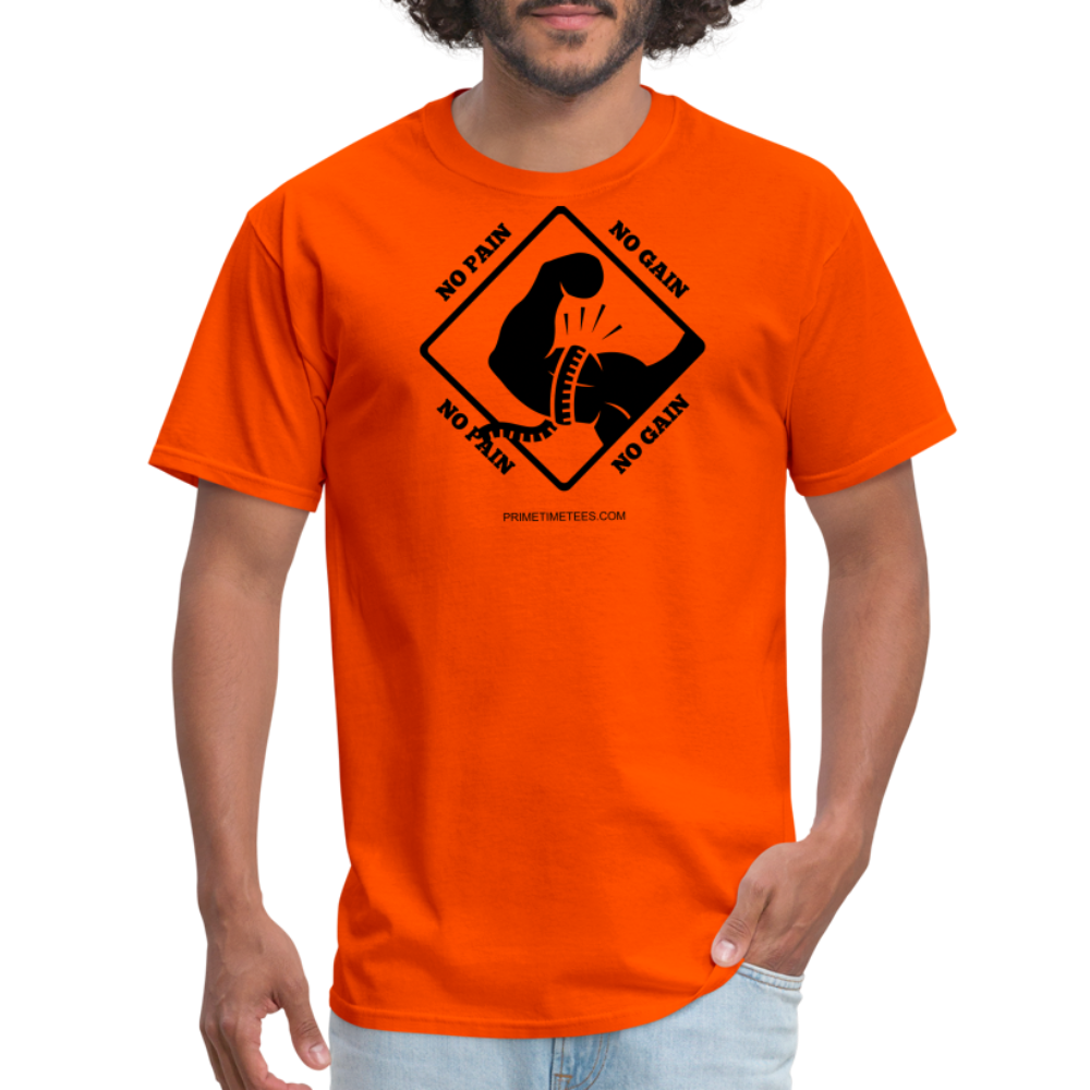 NO PAIN NO GAIN Unisex Classic T-Shirt - orange