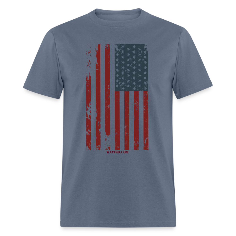 US FLAG - VERTICAL - denim