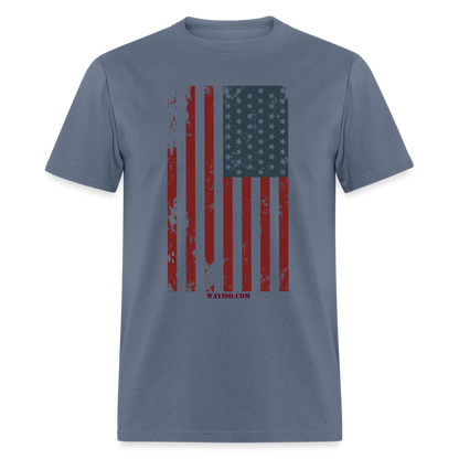 US FLAG - VERTICAL - denim