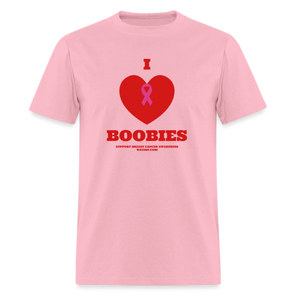 I HEART BOOBIES Unisex Classic T-Shirt - pink