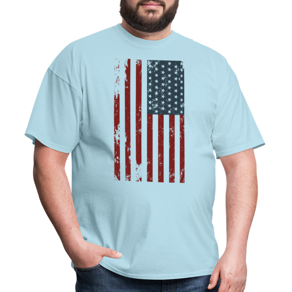 US FLAG - VERTICAL - powder blue