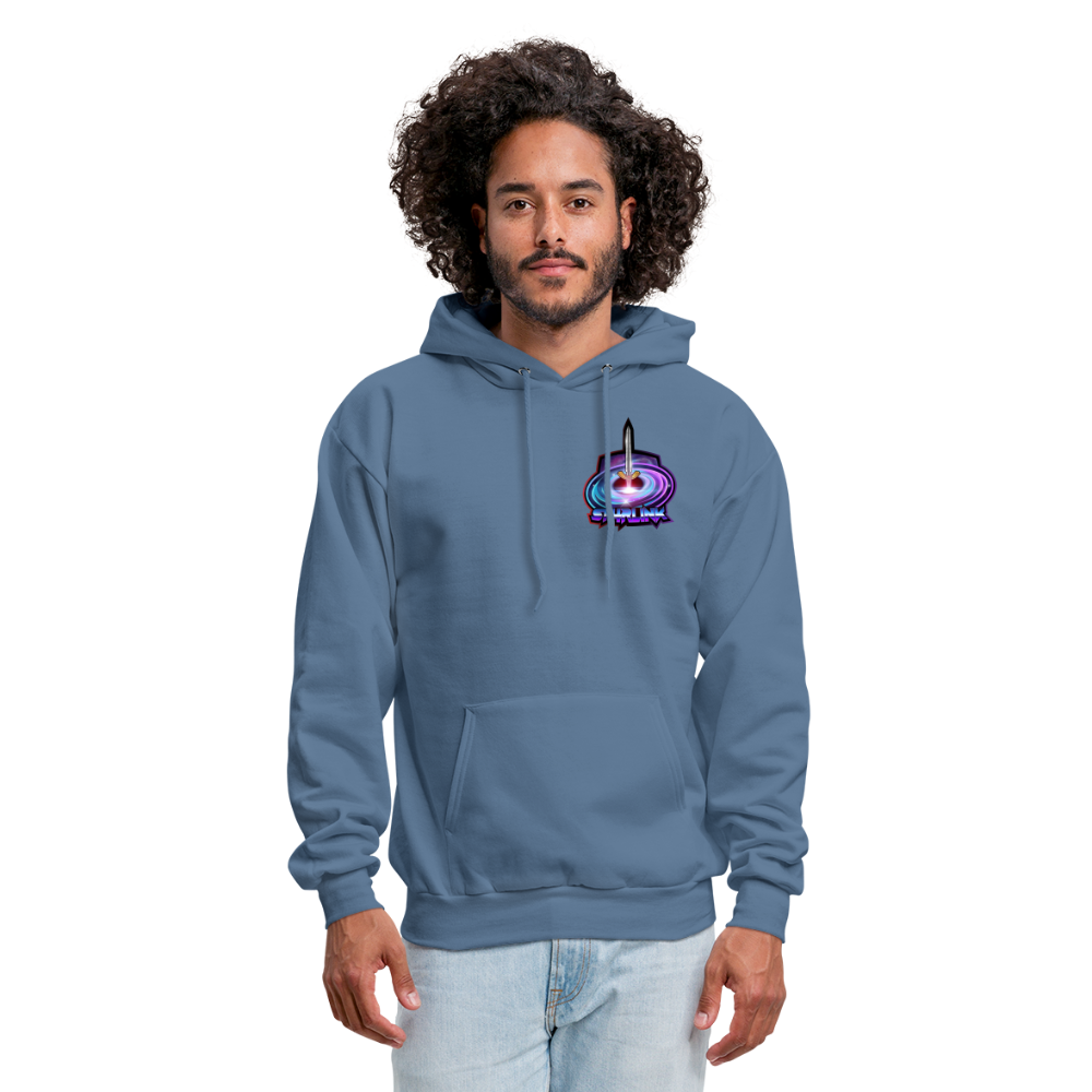 ST4RLINK Men's Hoodie Small Logo - denim blue