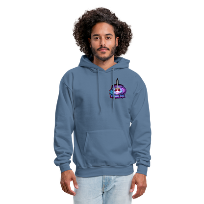 ST4RLINK Men's Hoodie Small Logo - denim blue