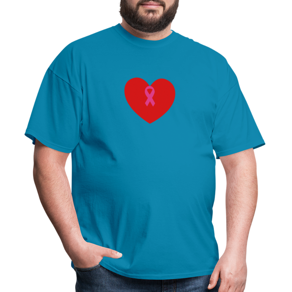 I HEART BOOBIES Unisex Classic T-Shirt - turquoise