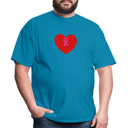 I HEART BOOBIES Unisex Classic T-Shirt - turquoise