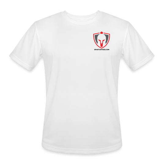 SPARTAN SMALL LOGO - DRI FIT SHIRT - white