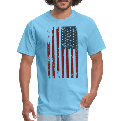 US FLAG - VERTICAL - aquatic blue