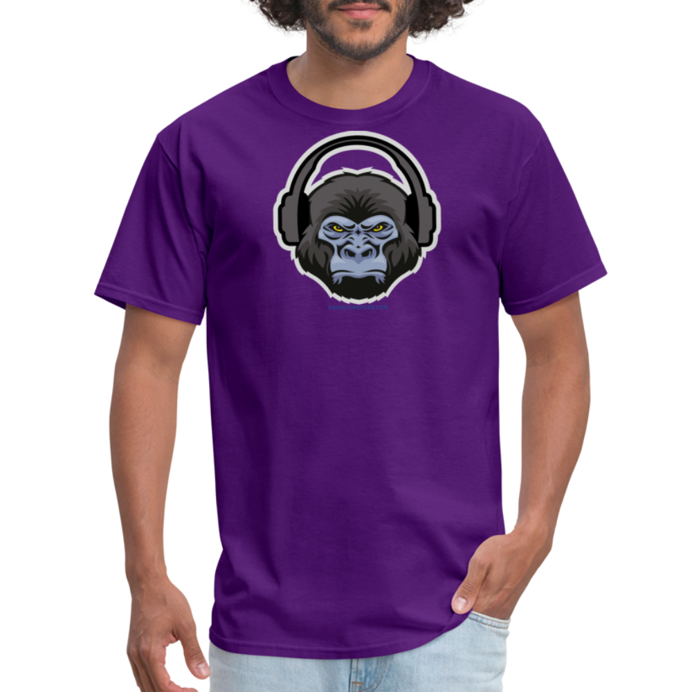 GORILLA HEADPHONES Unisex Classic T-Shirt - purple