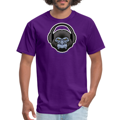 GORILLA HEADPHONES Unisex Classic T-Shirt - purple