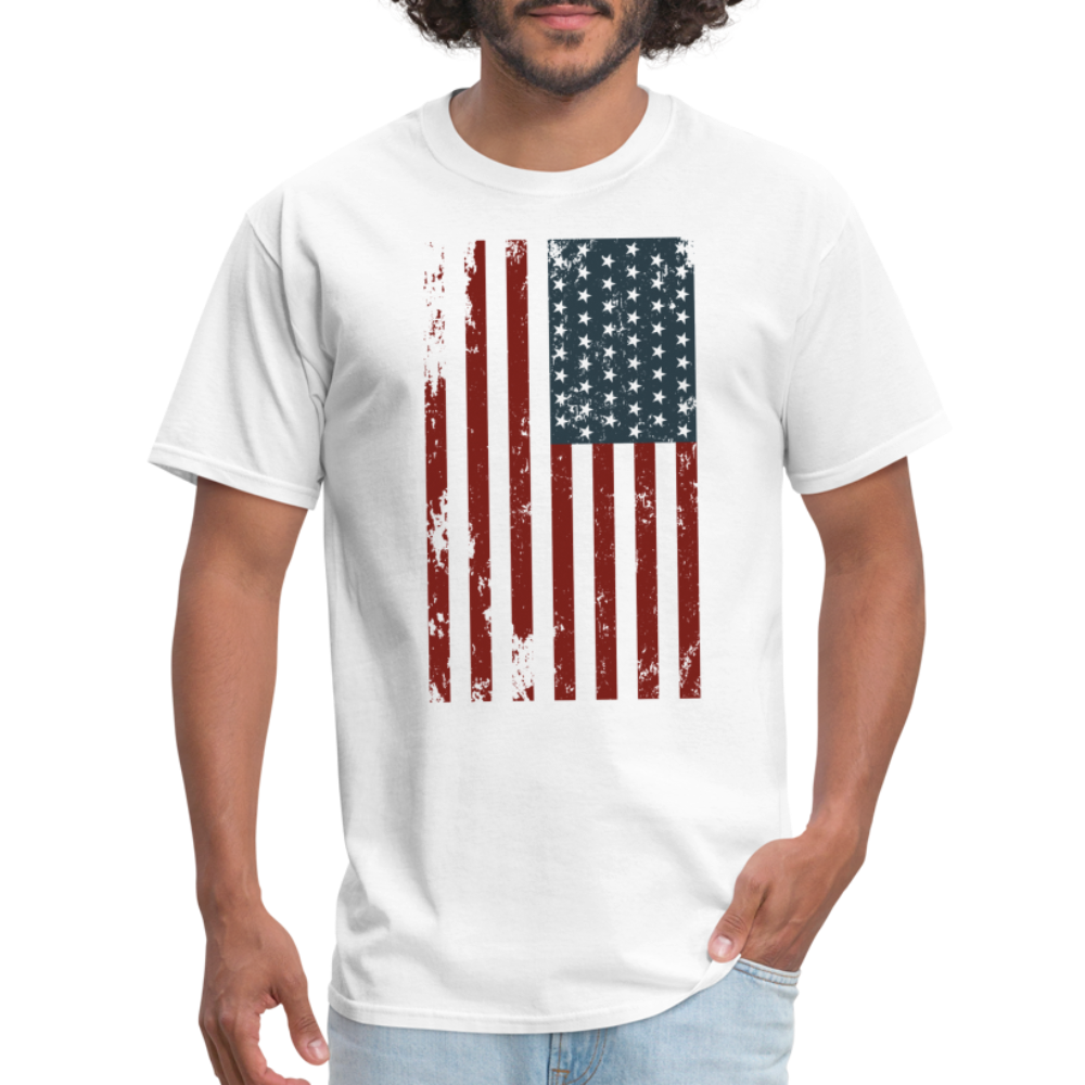 US FLAG - VERTICAL - white