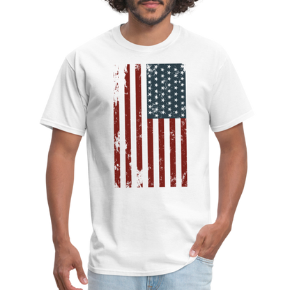 US FLAG - VERTICAL - white