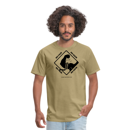 NO PAIN NO GAIN Unisex Classic T-Shirt - khaki