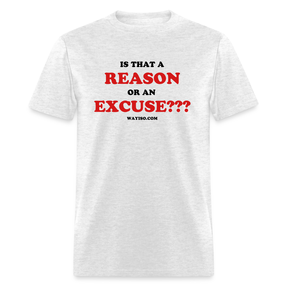 REASON OR AN EXCUSE - light heather gray