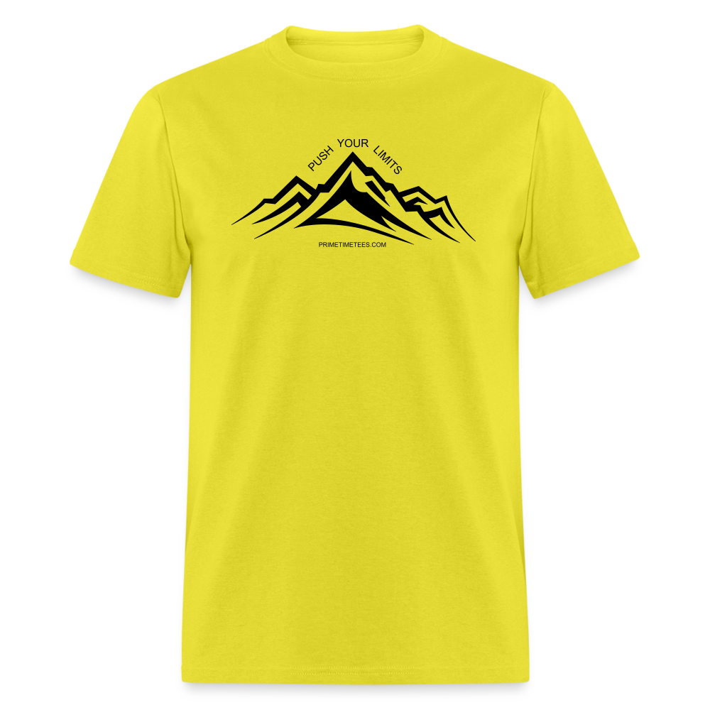 PUSH YOUR LIMITS Unisex Classic T-Shirt - yellow