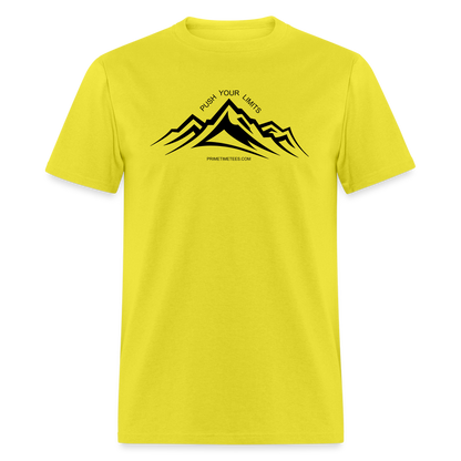 PUSH YOUR LIMITS Unisex Classic T-Shirt - yellow