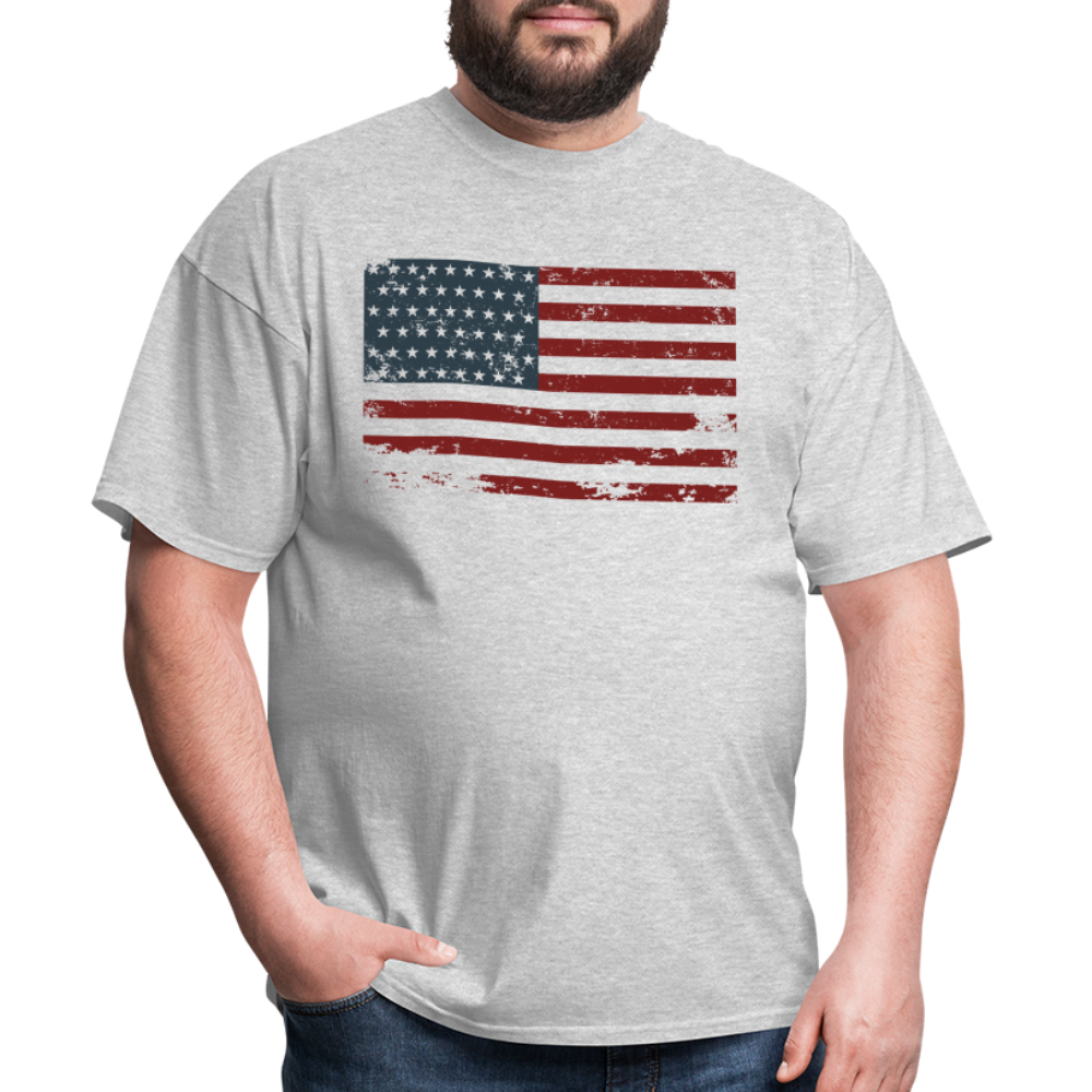 US FLAG - heather gray