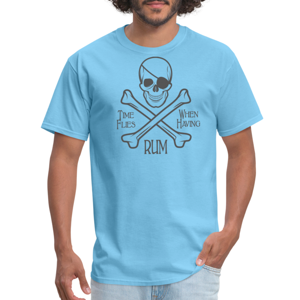 PIRATE RUM Unisex Classic T-Shirt 100% COTTON - aquatic blue