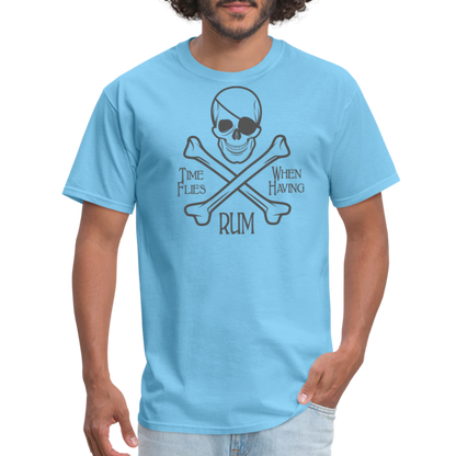 PIRATE RUM Unisex Classic T-Shirt 100% COTTON - aquatic blue