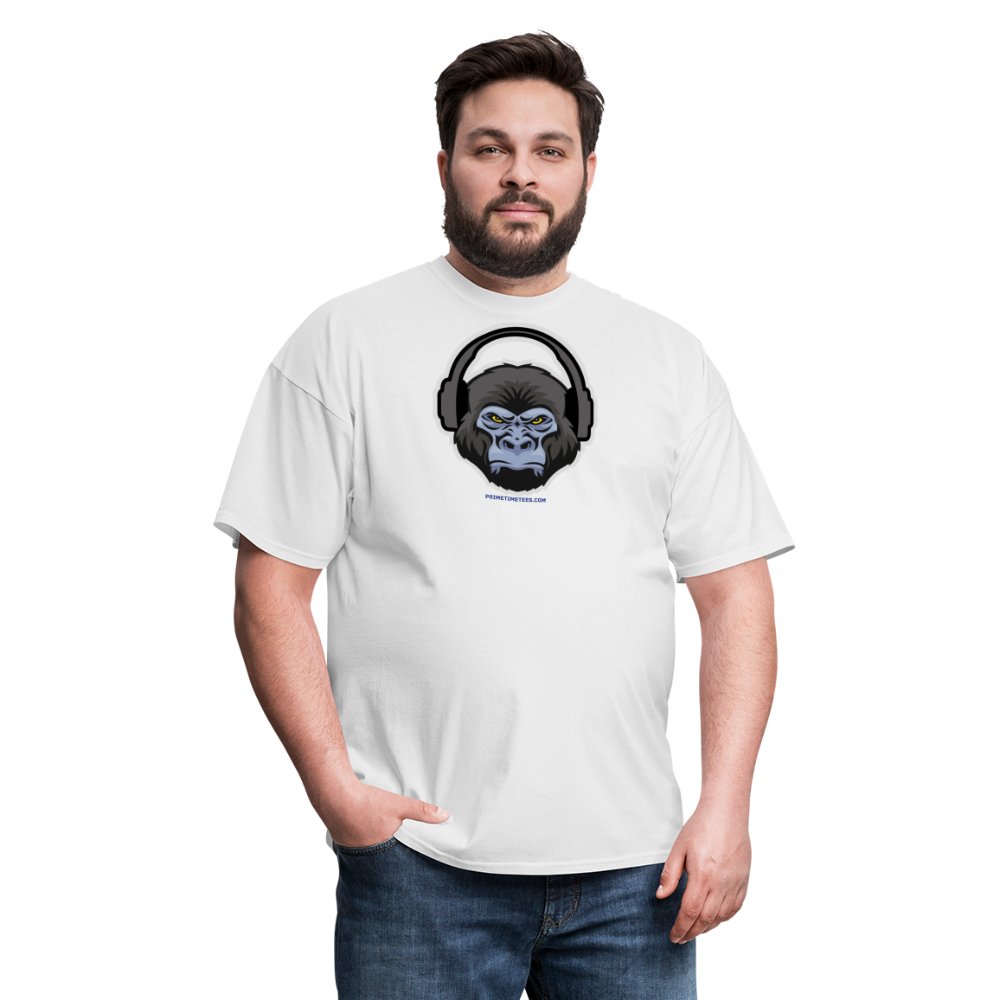 GORILLA HEADPHONES Unisex Classic T-Shirt - white