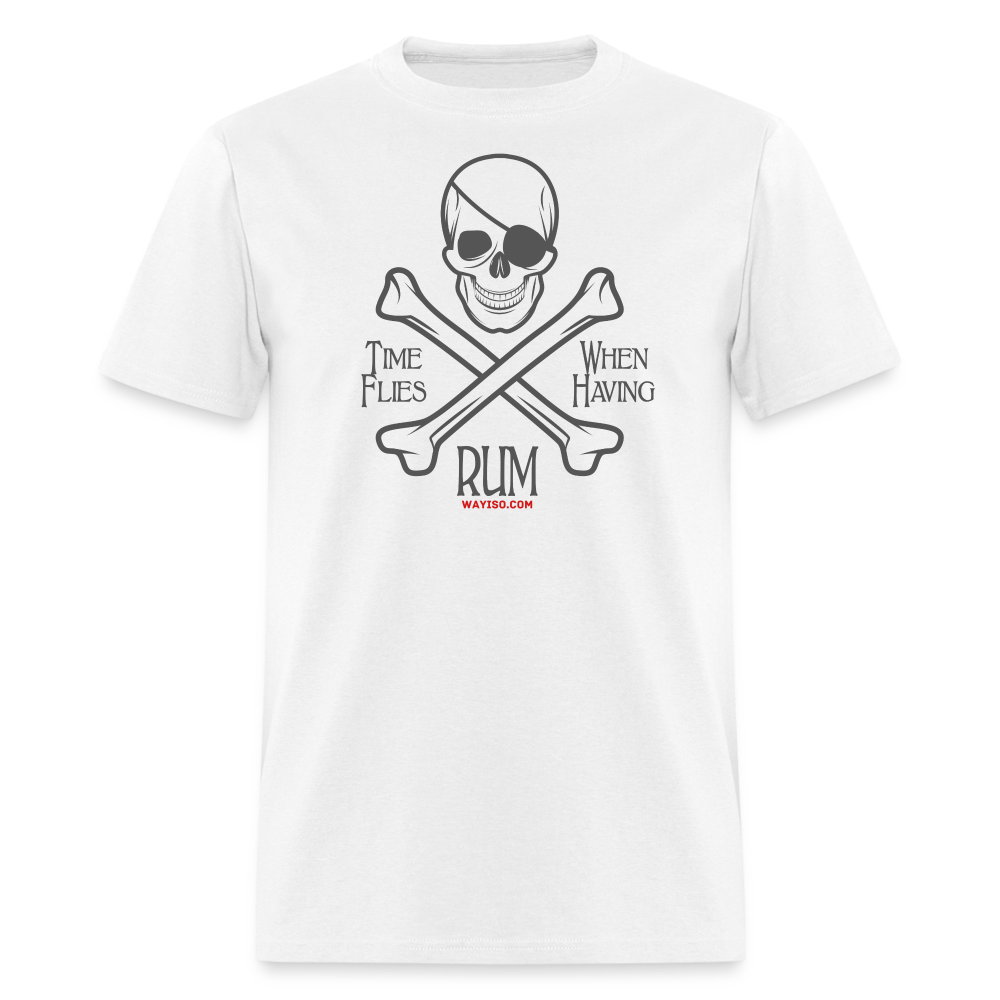 PIRATE RUM Unisex Classic T-Shirt 100% COTTON - white