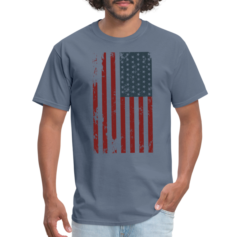 US FLAG - VERTICAL - denim