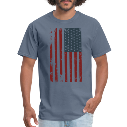 US FLAG - VERTICAL - denim