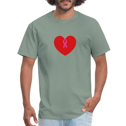 I HEART BOOBIES Unisex Classic T-Shirt - sage