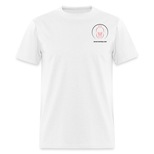 SPARTAN SILHOULETTE SMALL LOGO - white