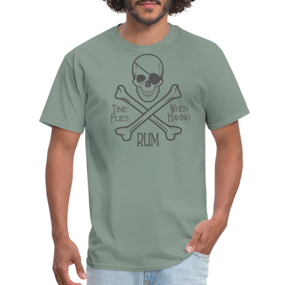 PIRATE RUM Unisex Classic T-Shirt 100% COTTON - sage