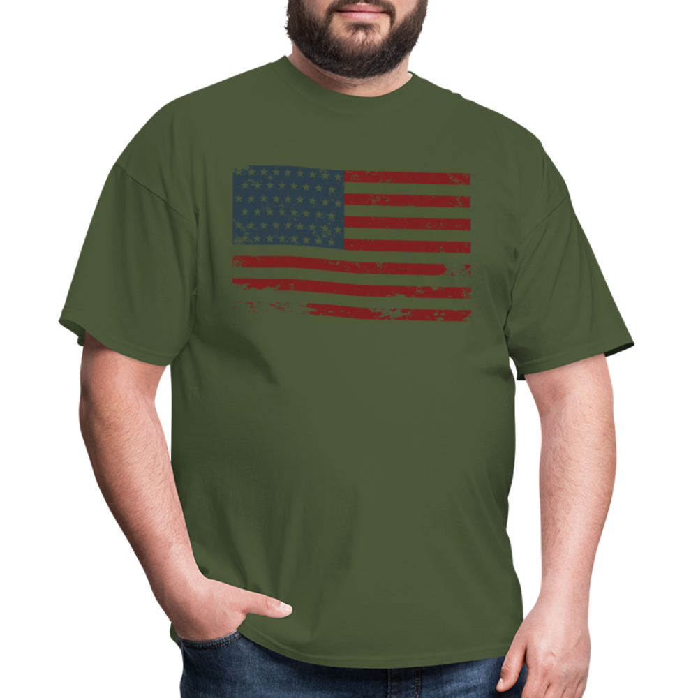 US FLAG - military green