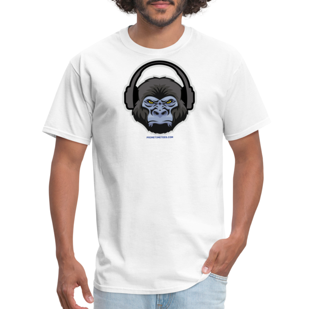 GORILLA HEADPHONES Unisex Classic T-Shirt - white