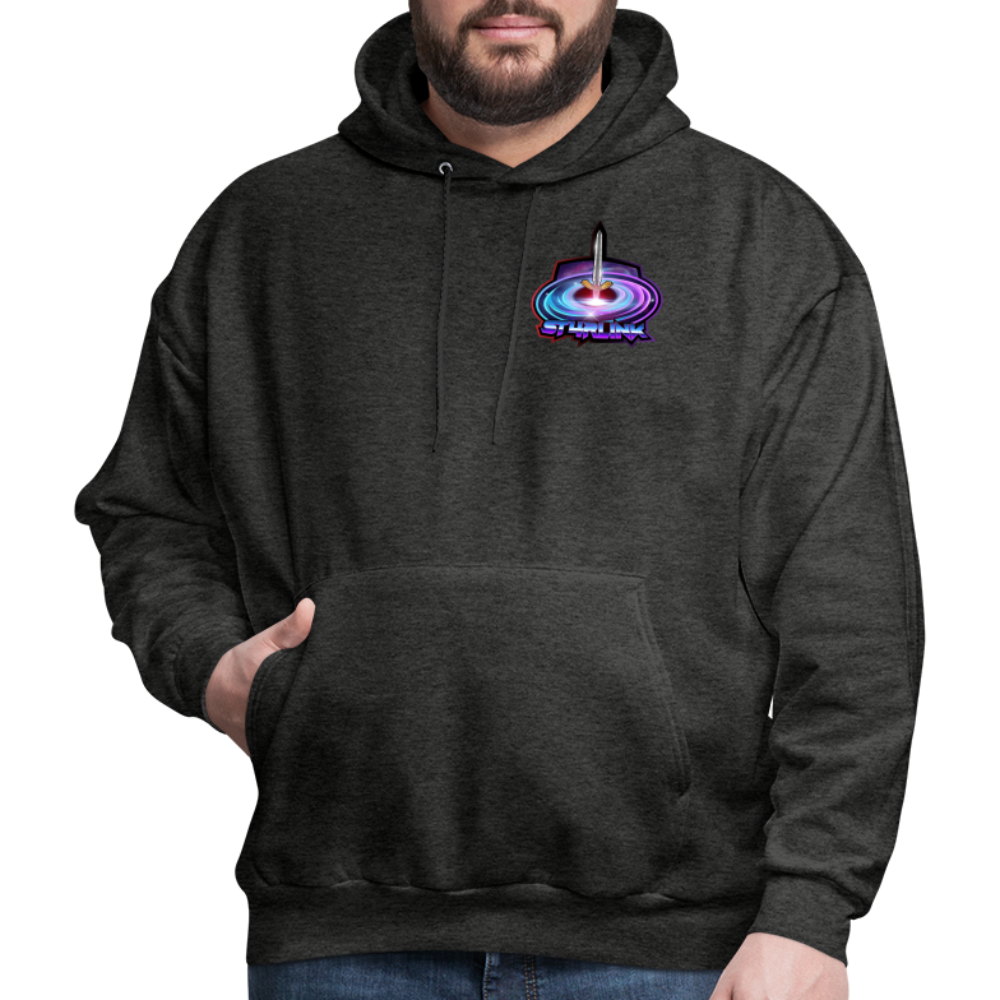 ST4RLINK Men's Hoodie Small Logo - charcoal grey