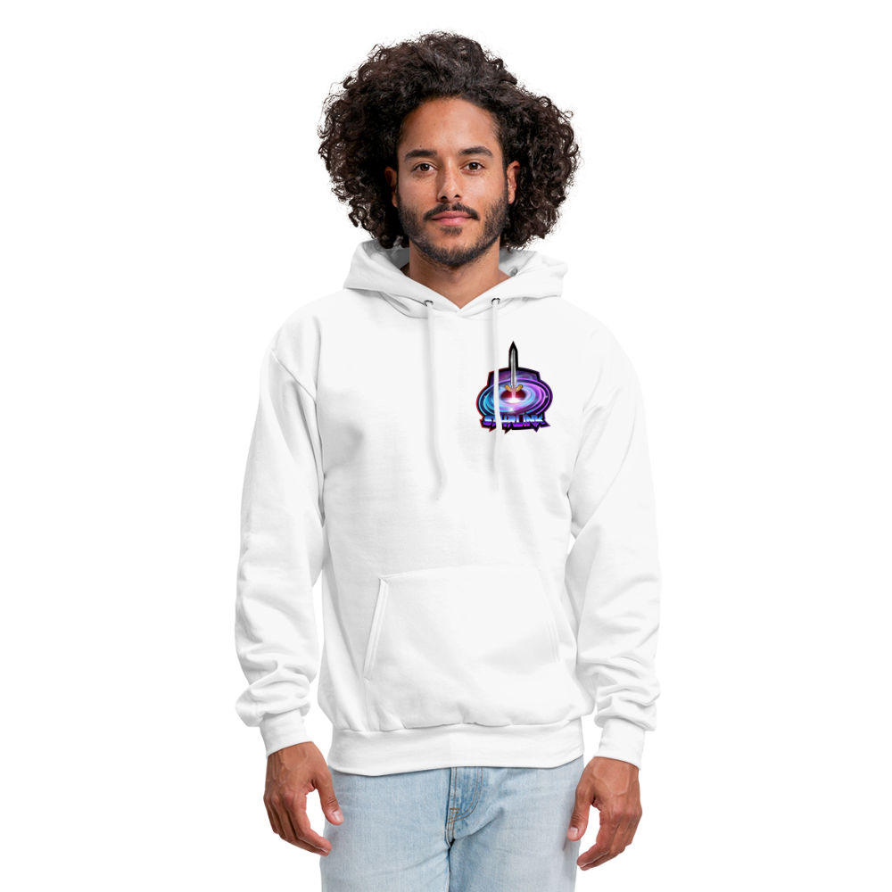 ST4RLINK Men's Hoodie Small Logo - white