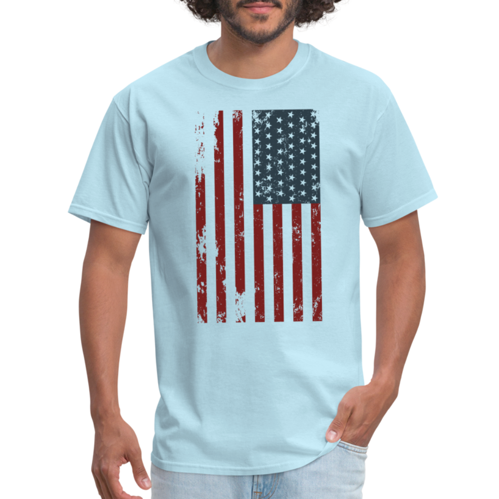 US FLAG - VERTICAL - powder blue