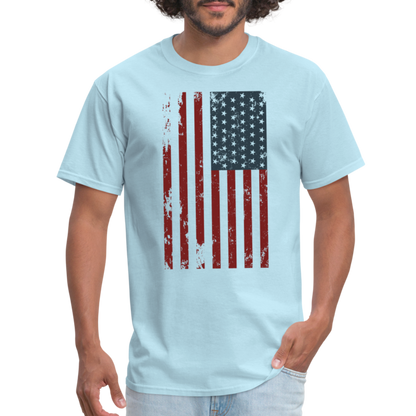 US FLAG - VERTICAL - powder blue