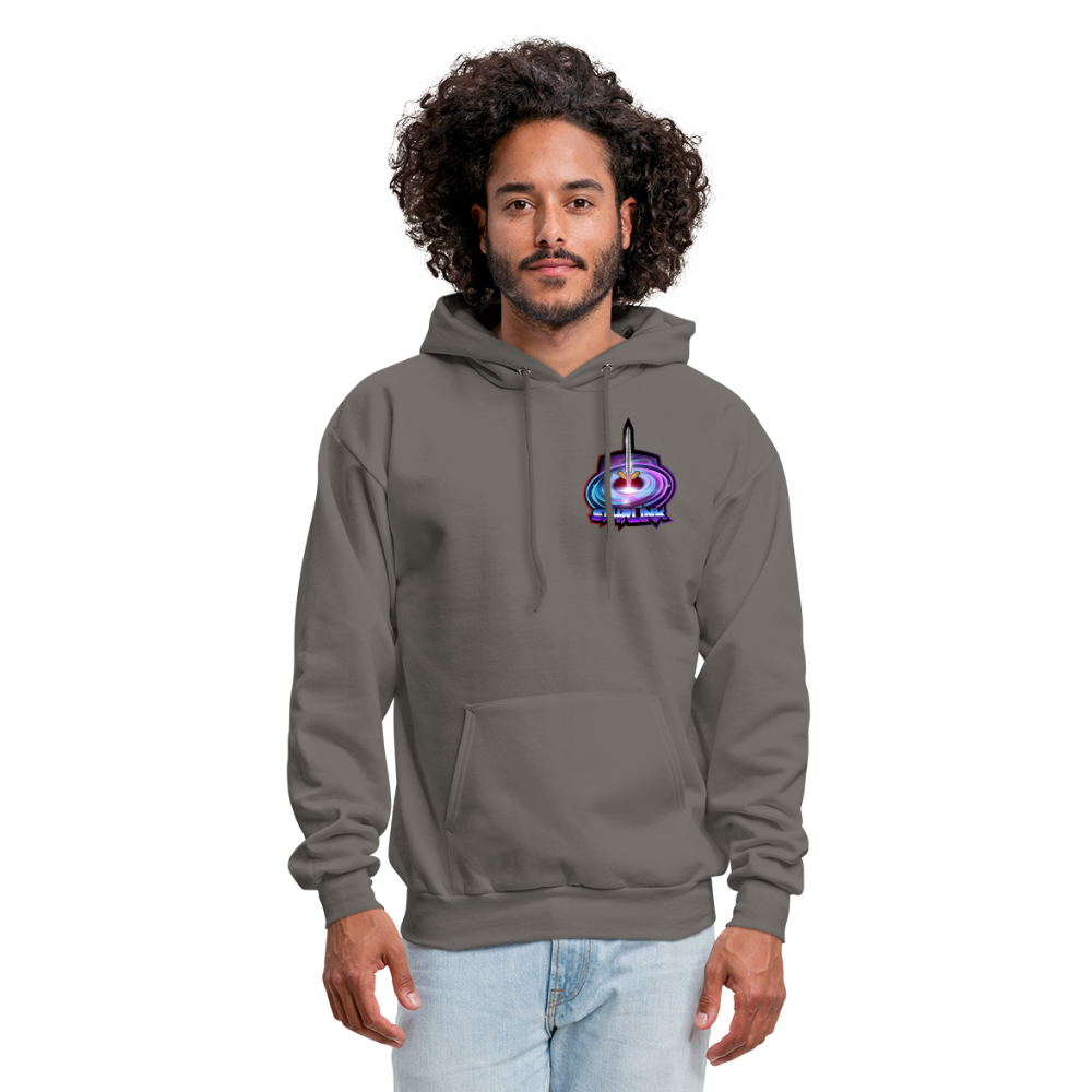 ST4RLINK Men's Hoodie Small Logo - asphalt gray