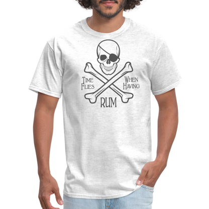 PIRATE RUM Unisex Classic T-Shirt 100% COTTON - light heather gray