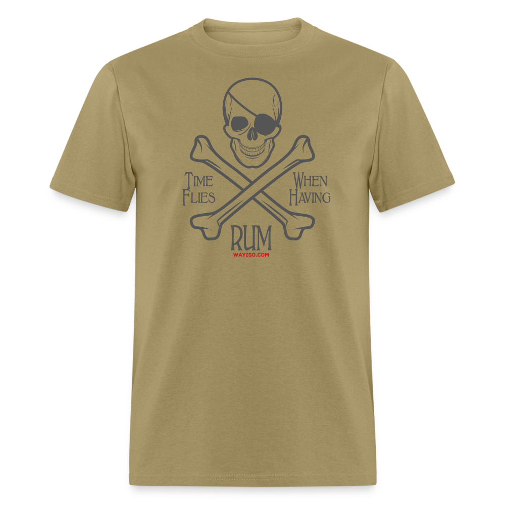 PIRATE RUM Unisex Classic T-Shirt 100% COTTON - khaki