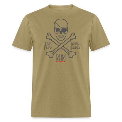 PIRATE RUM Unisex Classic T-Shirt 100% COTTON - khaki