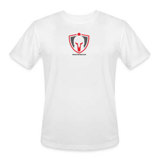 SPARTAN LARGE LOGO  - DRI FIT - white