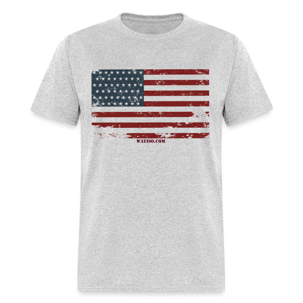 US FLAG - heather gray