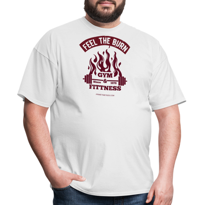 FEEL THE BURN Unisex Classic T-Shirt - white