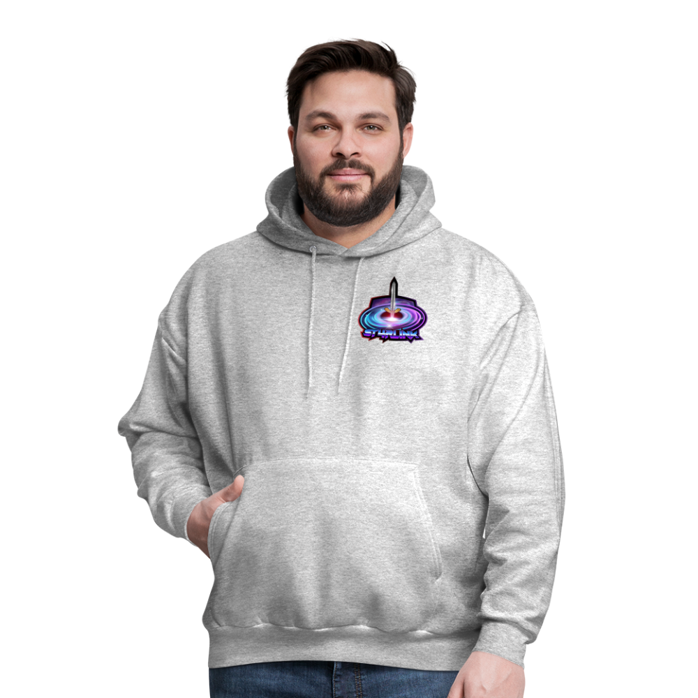 ST4RLINK Men's Hoodie Small Logo - heather gray