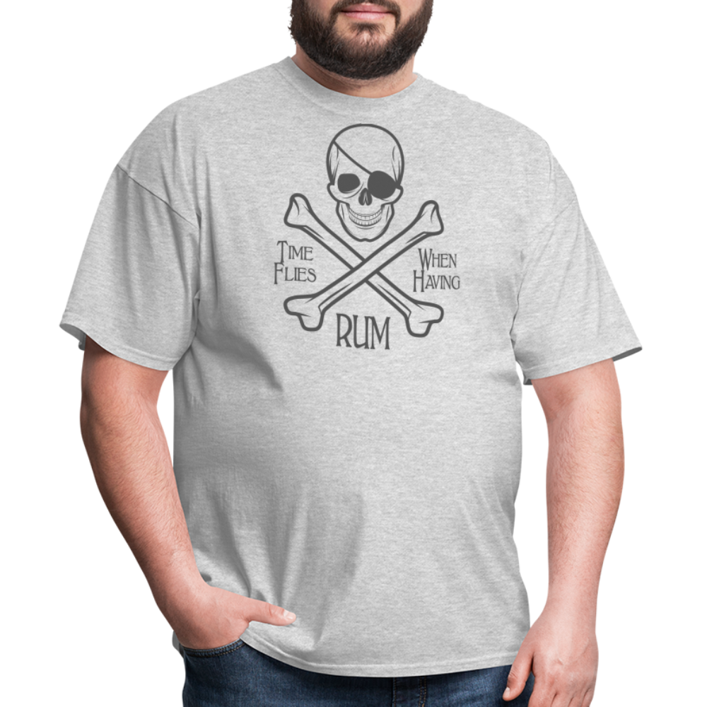 PIRATE RUM Unisex Classic T-Shirt 100% COTTON - heather gray