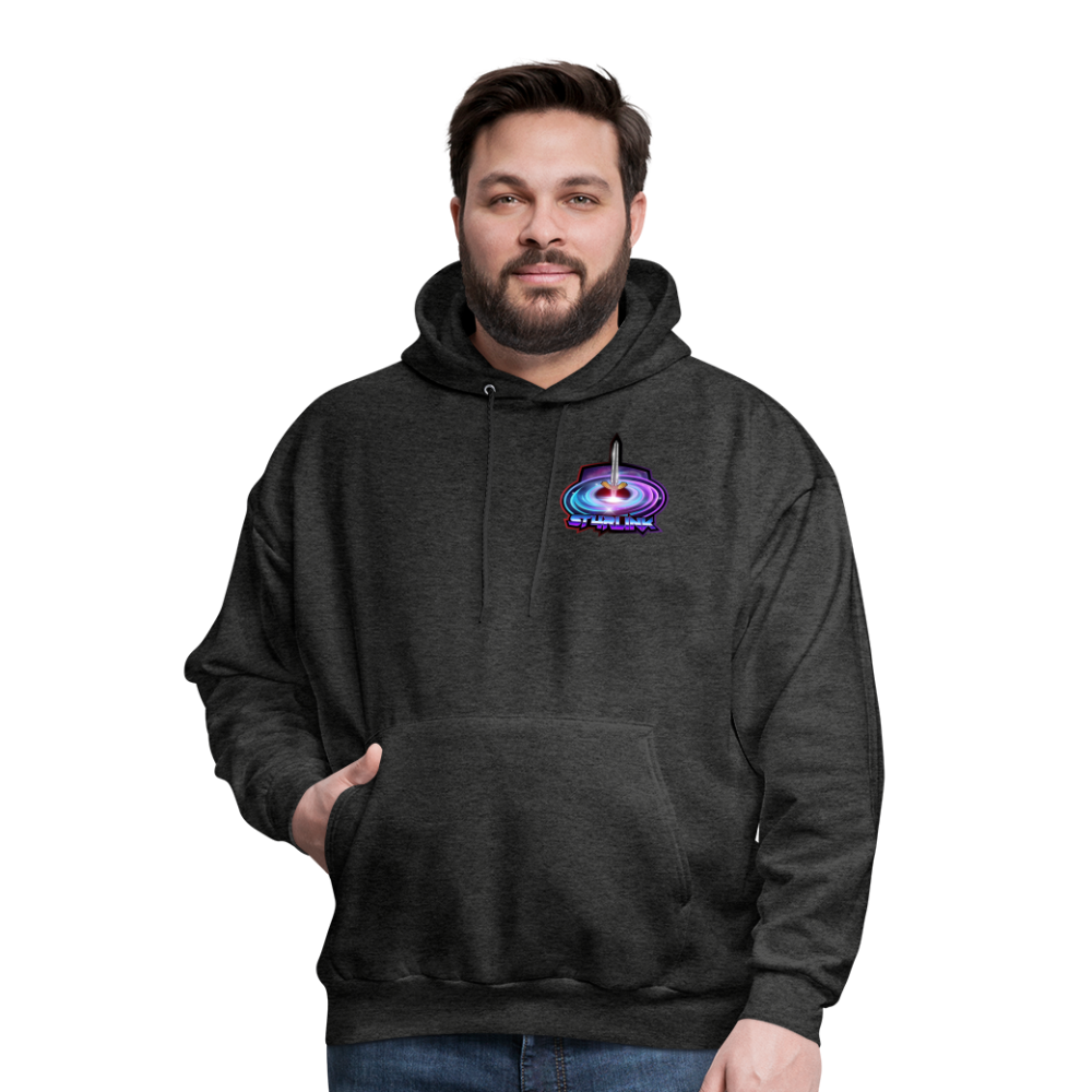 ST4RLINK Men's Hoodie Small Logo - charcoal grey